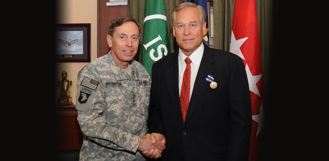 David Matthews with General David Petraeus