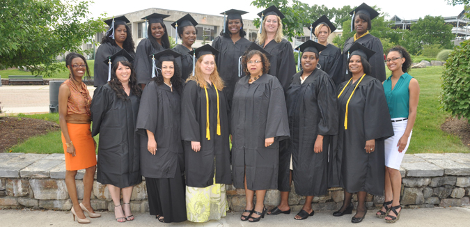 WIT Graduates – June 2012 – with Delores Bell, WIT Coordinator (far left) & Janice Silva, WIT Assistant (far right)